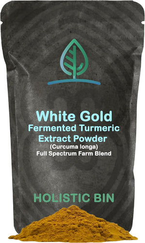 Organic Fermented (White Gold) Turmeric Powder Blend for Powerful Anti Inflammatory Support - 2 Ounces