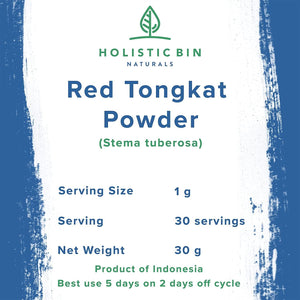 Red Tongkat Ali Powder - 30 Grams