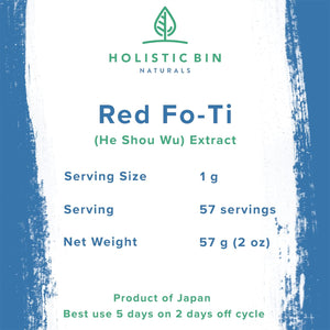 Red Fo-Ti / He Shou Wu Herbal Extract Powder - 2 oz