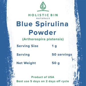 Blue Spirulina Powder - 50 Grams