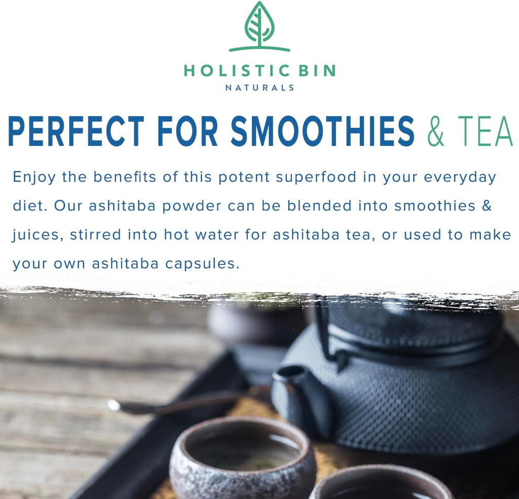 japanese herbal green powder in spoon