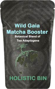 Wild Gaia Matcha Booster, (Lion's Mane Mushroom, Ashitaba Leaf, and American Ginseng - Powders)