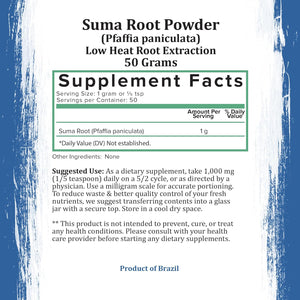 Suma Root Brazilian Ginseng Powder - 50 Grams