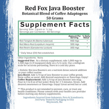 Load image into Gallery viewer, Red Fox Java Booster (Red Tongkat, Red Maca, Red Reishi Mushroom - Powders)