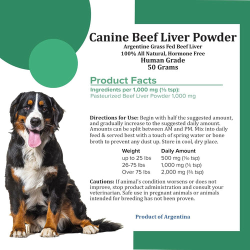 Canine Beef Liver Powder – 50 Grams