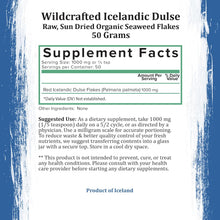 Load image into Gallery viewer, Wildcrafted Icelandic Dulse Flakes - 50 Grams