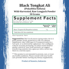 Load image into Gallery viewer, Black Tongkat Ali Powder - 30 Grams