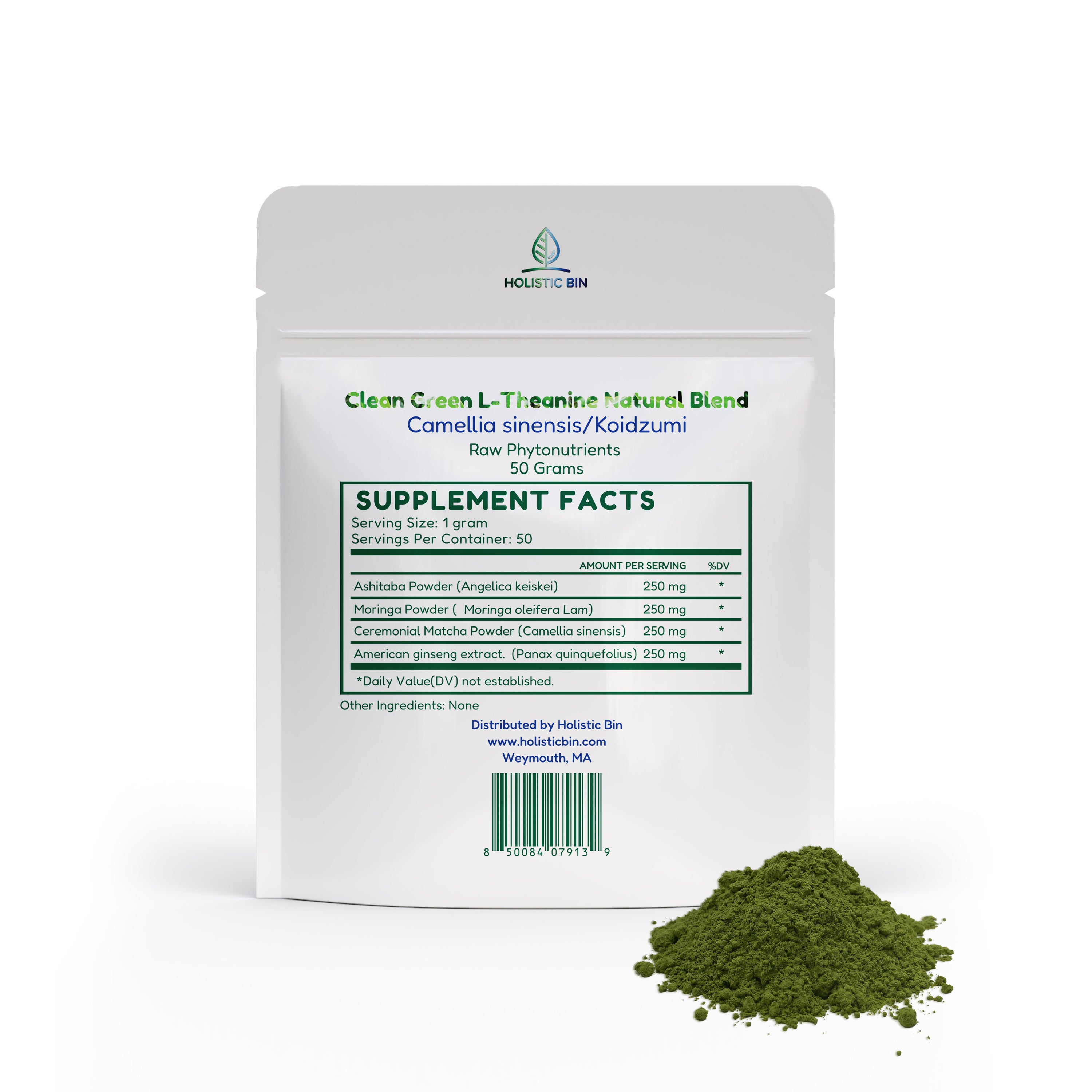 Clean Green L-Theanine Natural Blend, 50 Grams