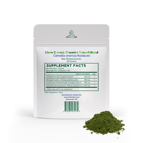 Clean Green L-Theanine Natural Blend, 50 Grams