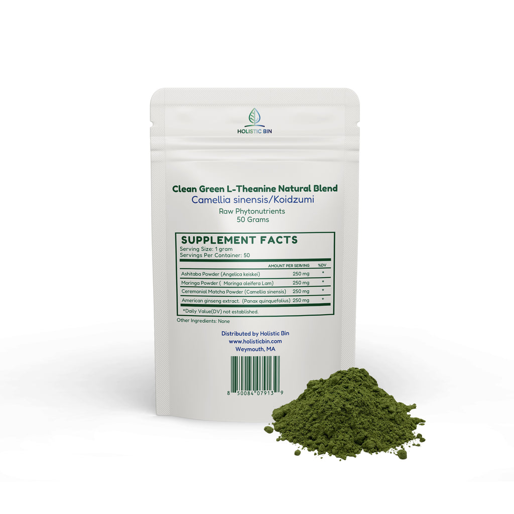 Clean Green L-Theanine Natural Blend, 50 Grams