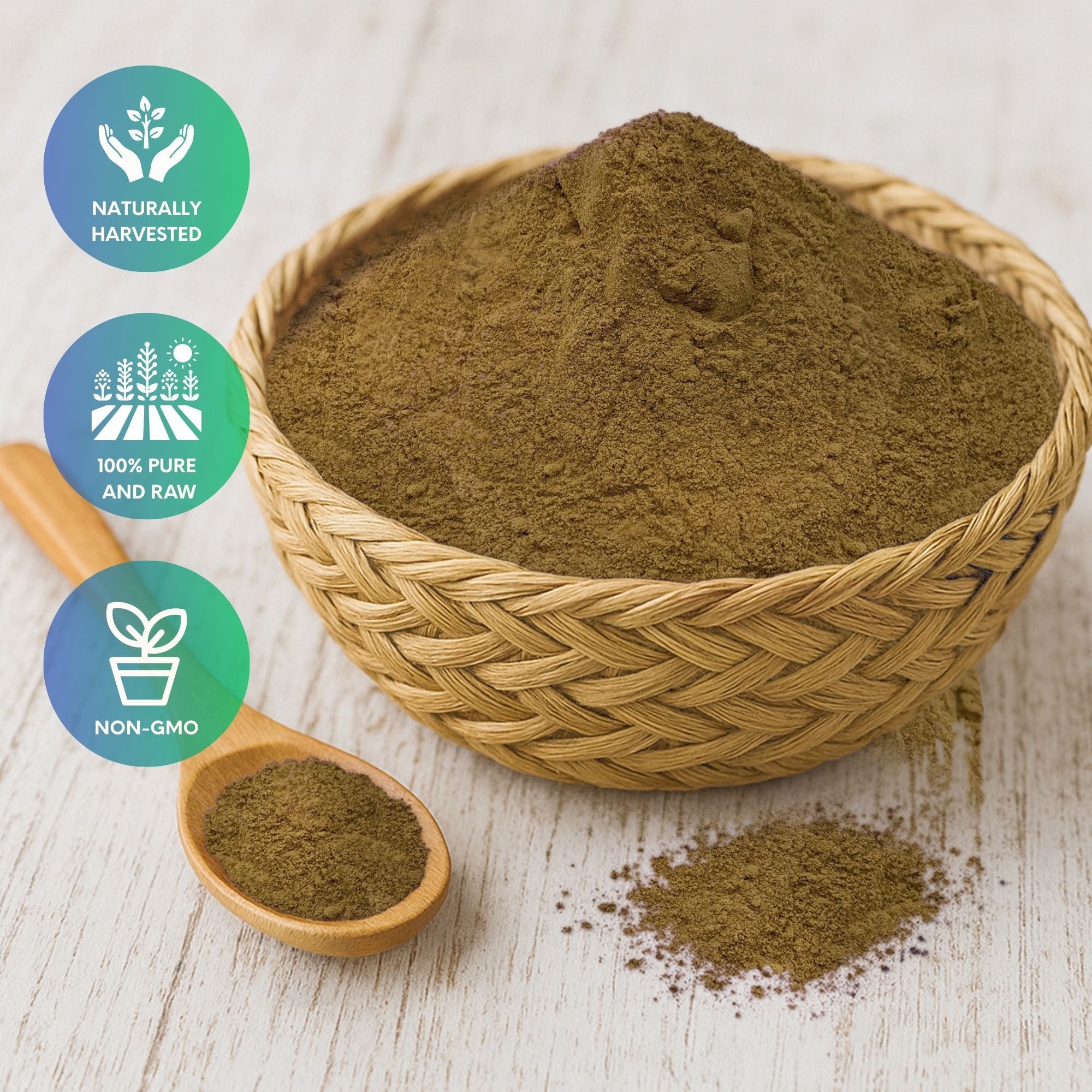 JAS Organic fermented kombu kelp powder with fine 80 mesh texture for smoothies broths and savory recipes