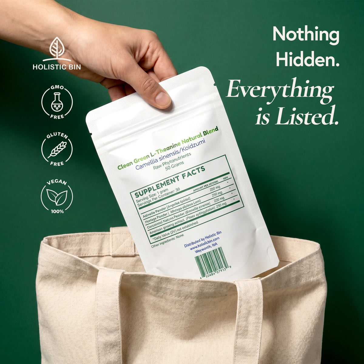 Clean Green L-Theanine Natural Blend