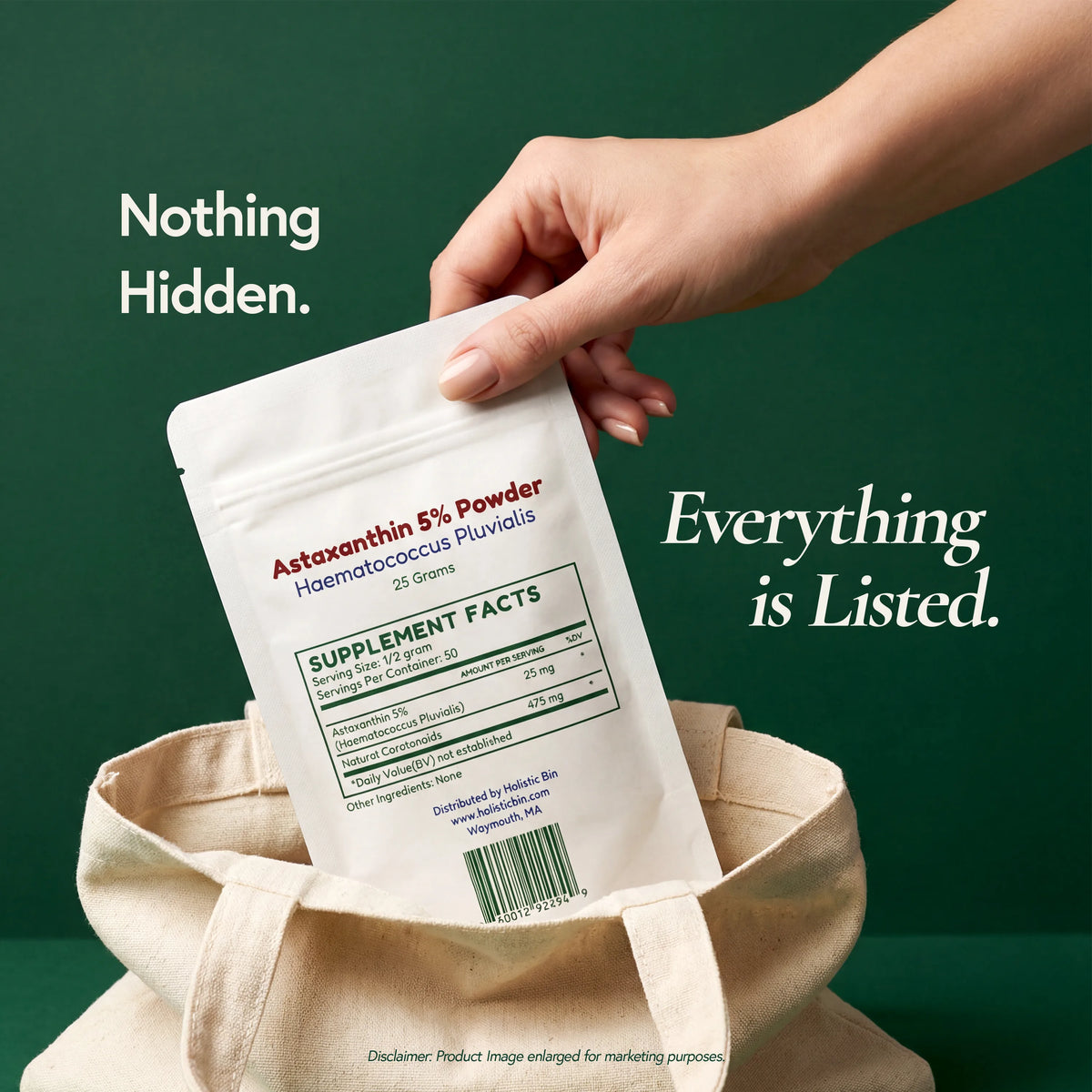Pure Astaxanthin Powder 5% 25grams