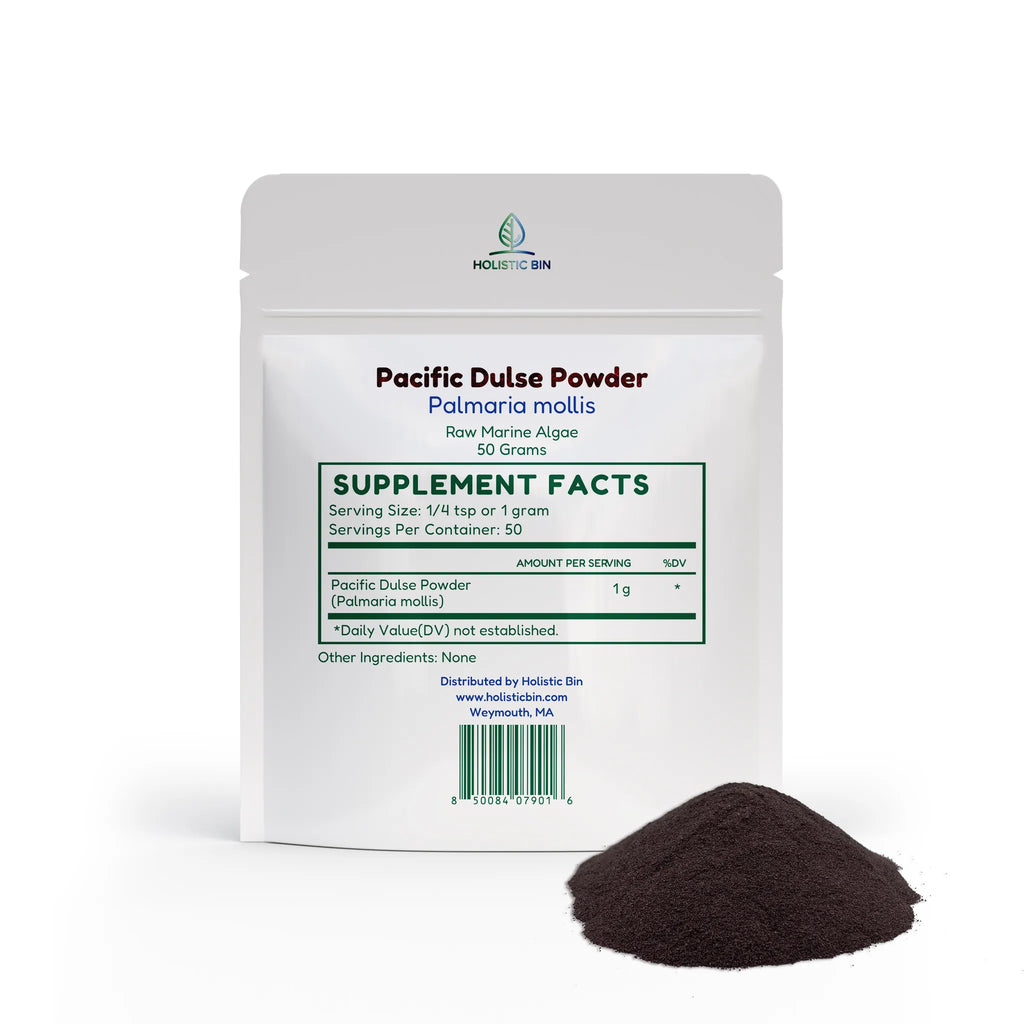 Pacific Dulse Powder (Palmaria mollis) | Raw Red Marine Algae | Mineral-Rich Sea Vegetable | Plant Protein & Ocean Nutrients | Vegan, Gluten-Free & Non-GMO | 50g (50 Servings)
