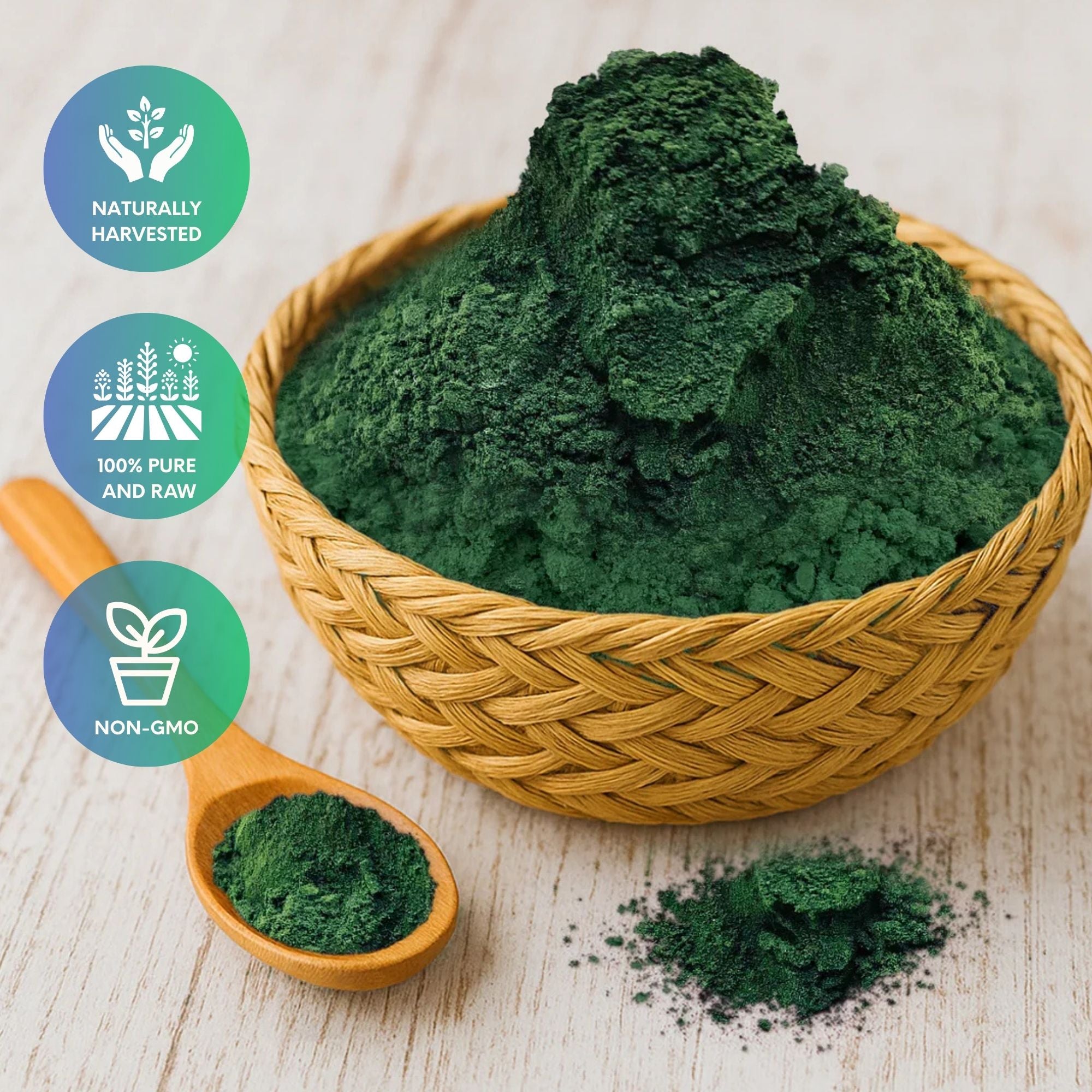 Premium marine phytoplankton powder from Kyushu Japan with naturally occurring EPA omega-3