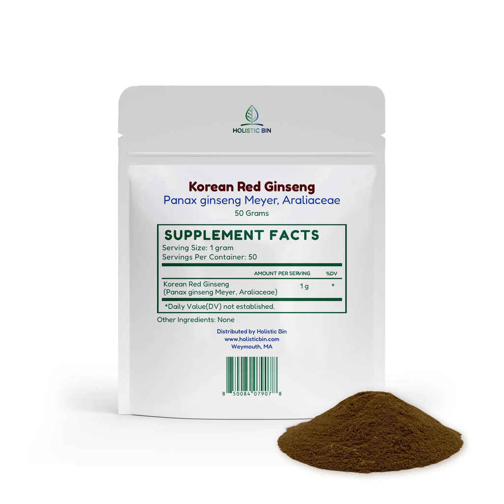 Pure Korean Red Ginseng Powder pouch, back