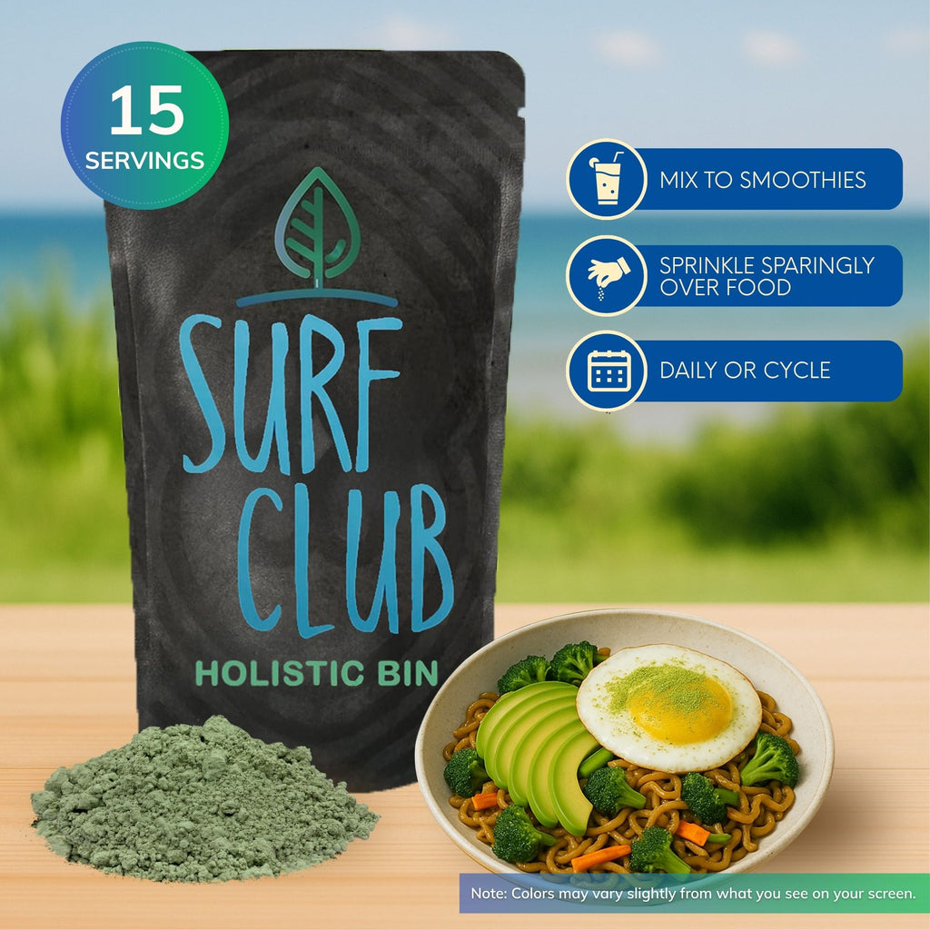 JAS Organic Sea Grape Powder by Holistic Bin raw Okinawan umi-budo seaweed powder for smoothies and recipes