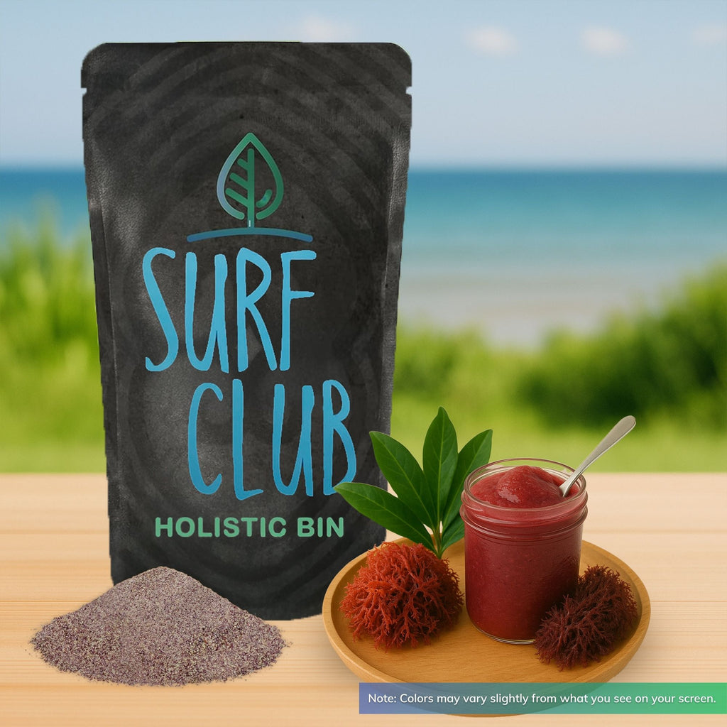 Caribbean Red Sea Moss powder 30 grams raw marine botanical supplement-style pantry product by Holistic Bin