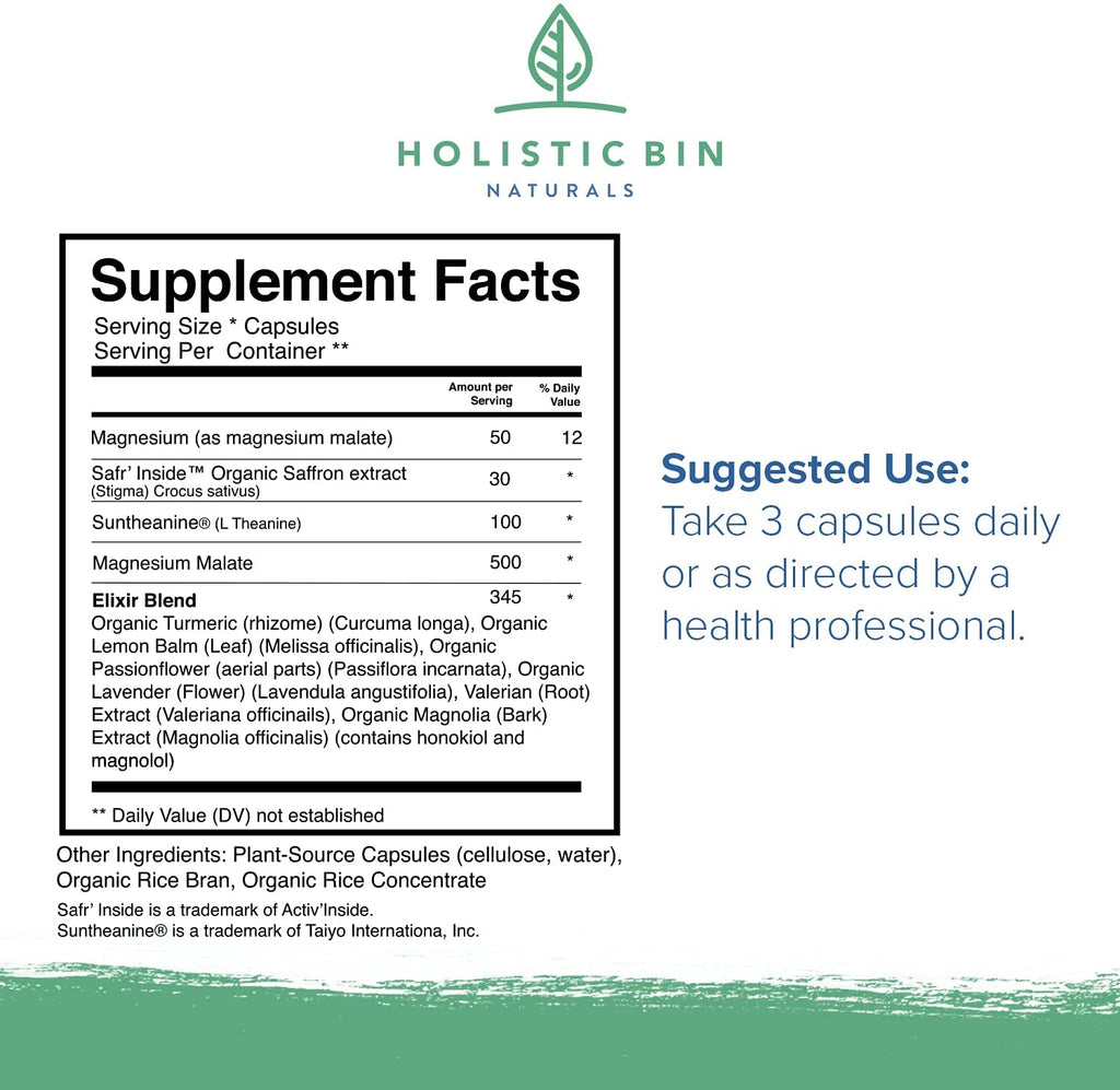 Circadian Sleep Aid Supplement Fact