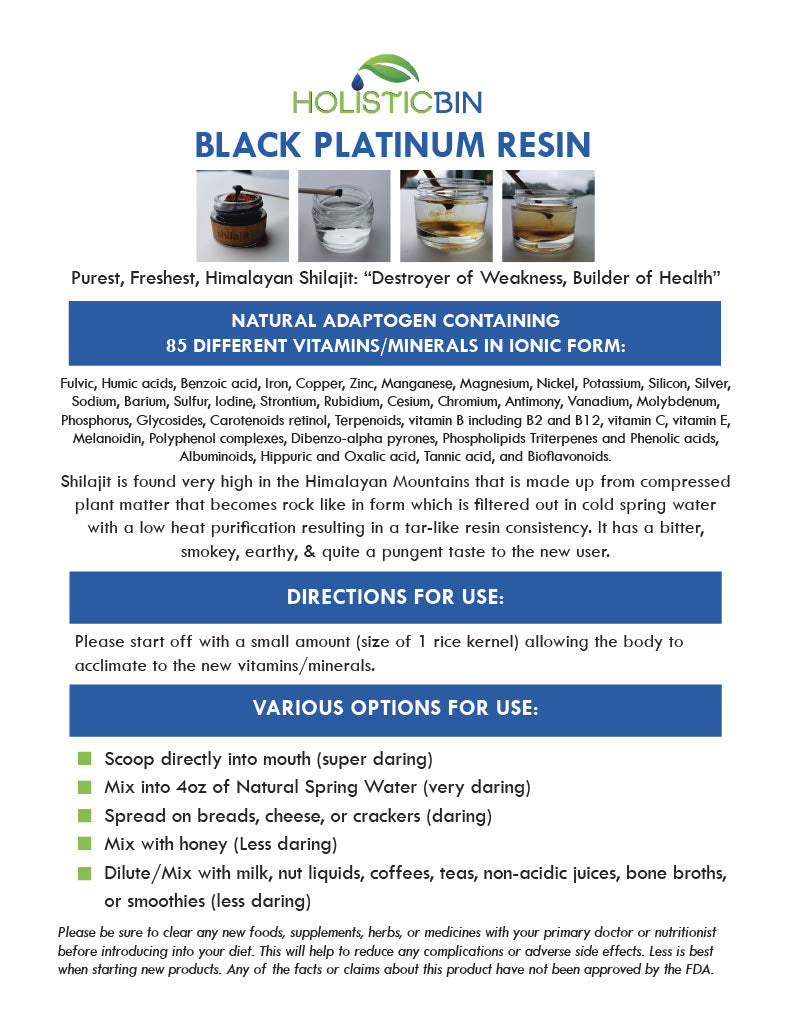 Purest Himalayan Shilajit Resin - 30 Grams